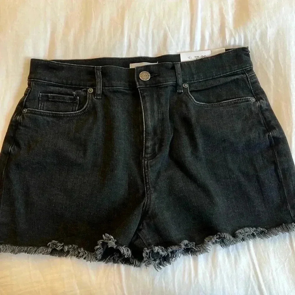 NWT Loft Black Jean shorts size 29/size 8